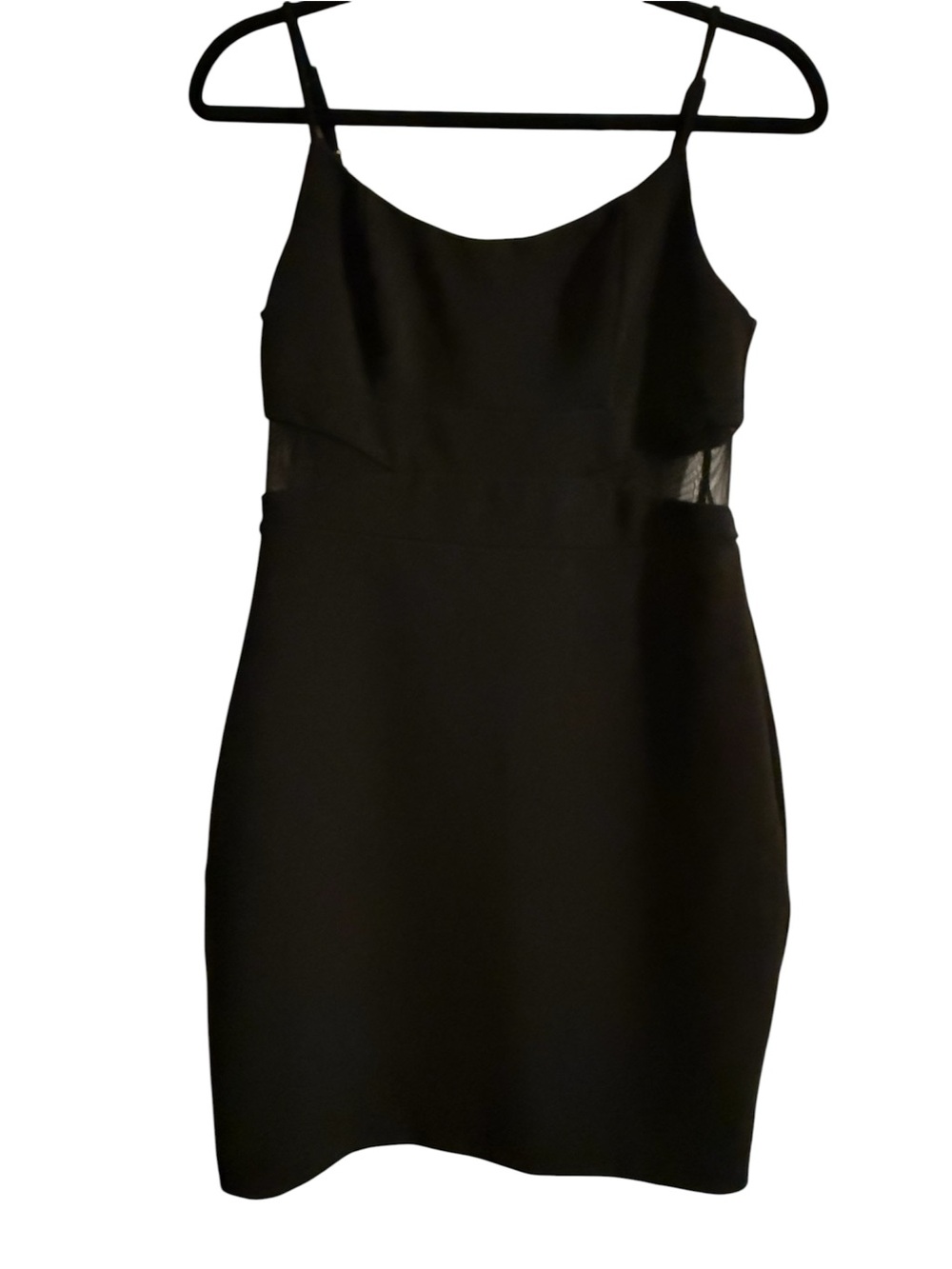 B Smart Classic Black Spaghetti-Strap Sheath Dress